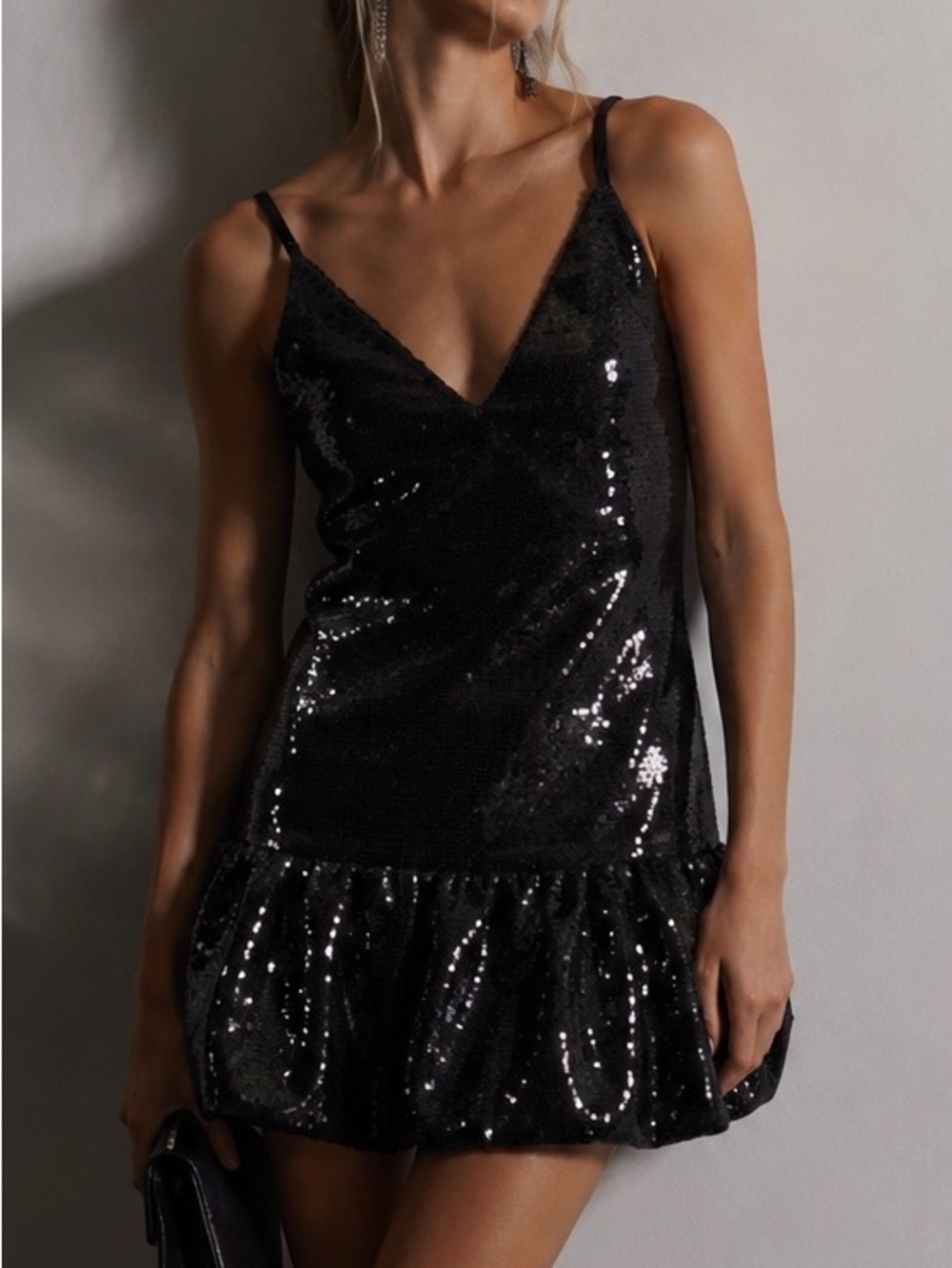 Forever 21 Black Sequin Mini Dress